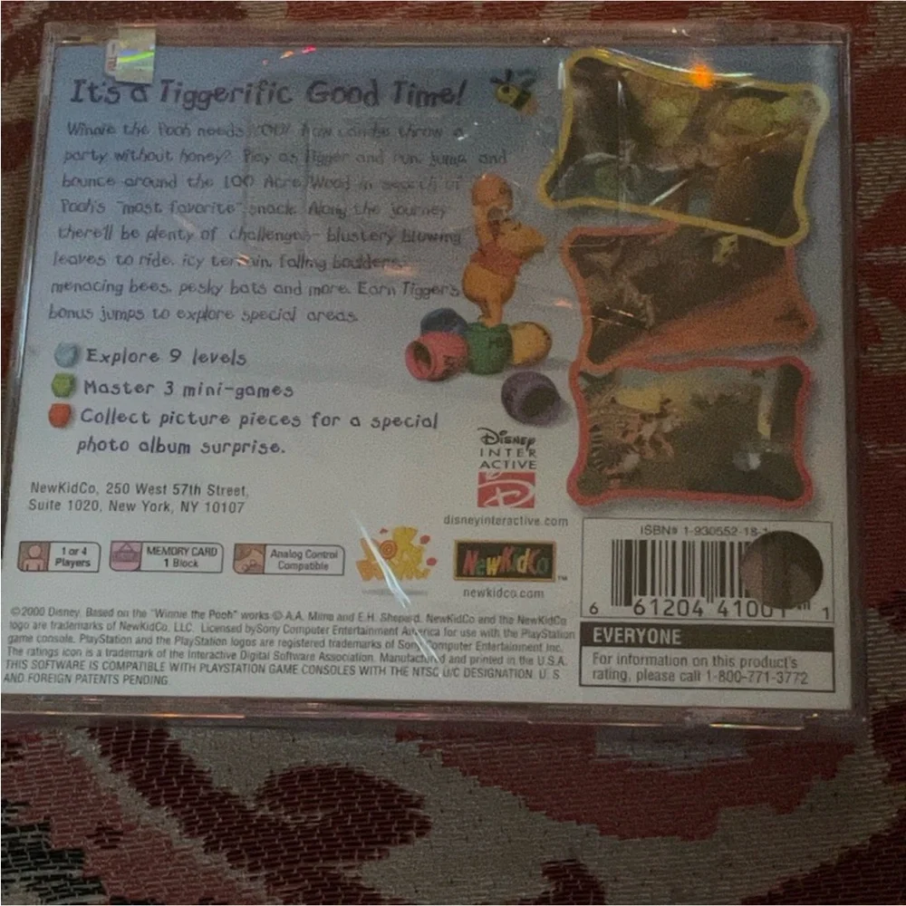 Tigger’s Honey Hunt, Disney PlayStation PS1 Game, New Factory Sealed